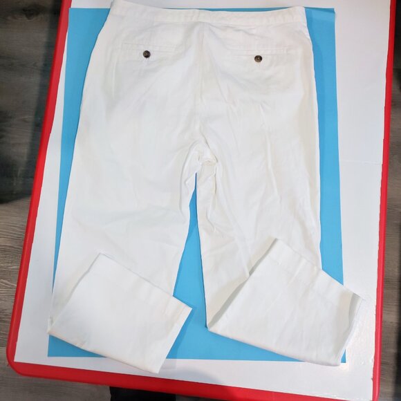 Tommy Hilfiger lightweight summer capri pants white women's size 10 - Picture 3 of 12